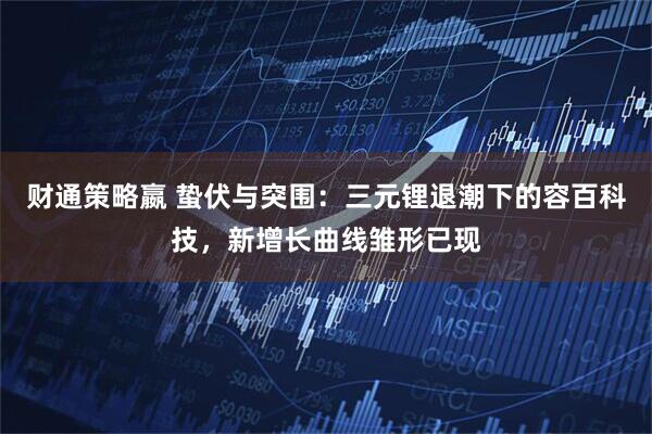 财通策略嬴 蛰伏与突围：三元锂退潮下的容百科技，新增长曲线雏形已现